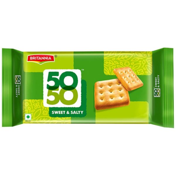 Britannia 50-50 Biscuits 8 x 372gr