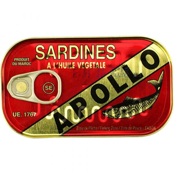 Afrika Apollo Sardiness In Hot Oil 50 x 125 gr