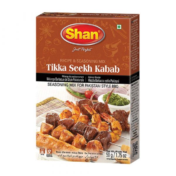 Shan Tikka Seekh Kebab BBQ 12 x 50g