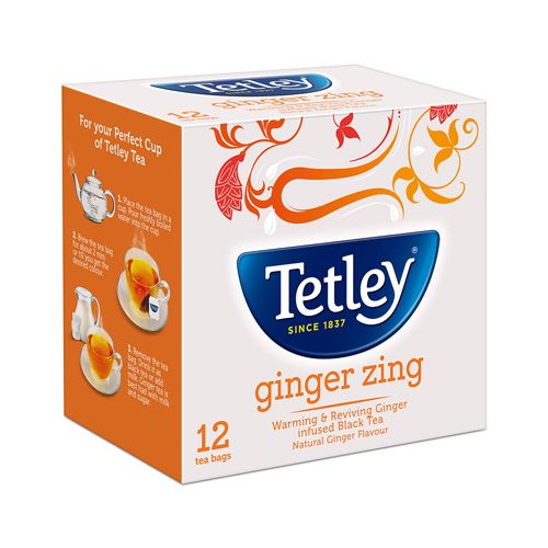 Tetley Ginger Tea Bags 72,s 12 x 144gr