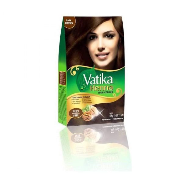 Dabur Vatika Henna Hair colour (dark brown) 6 x 60 gr