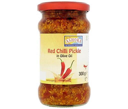Ashoka Pickle Red Chilli In Olive Oil 6 x 300 gr