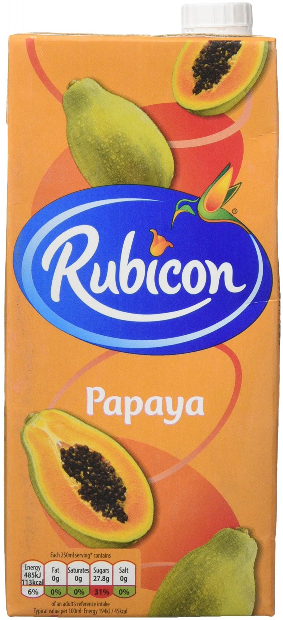 Rubicon Papaya juice drink 12 x1ltr Ideal Cash and Carry