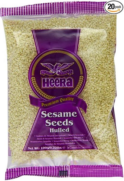 Heera Sesame Seeds Hulled 10 x 400gr