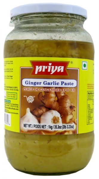 Priya Ginger & garlic pate 6 x 1kg